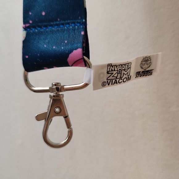 Invader Zim Gir On Pig Cloth Lanyard With Clasp Official Nickelodeon Collectible - Picture 3 of 3